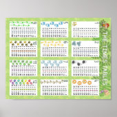 Tijden tabellen poster (Voorkant)