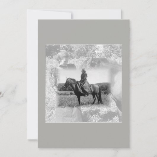 Tijden uit de lange tijd bedankkaart (Voorkant)