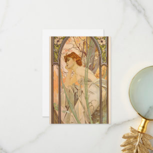 Tijden van de dag, Avond contemplatie, 1899 Bedankkaart