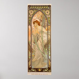 Tijden van de dag, Avond contemplatie, 1899 Poster