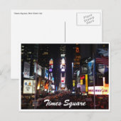 tijden vierkant nieuwe york briefkaart (Voorkant / Achterkant)