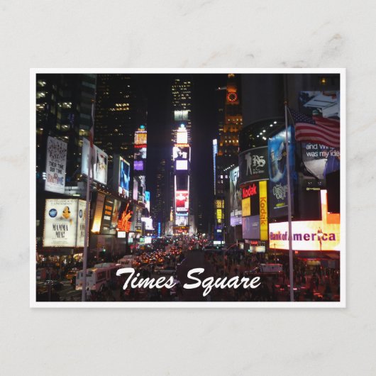 tijden vierkant nieuwe york briefkaart (Voorkant)