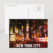 tijden vierkante lichten briefkaart (Voorkant / Achterkant)