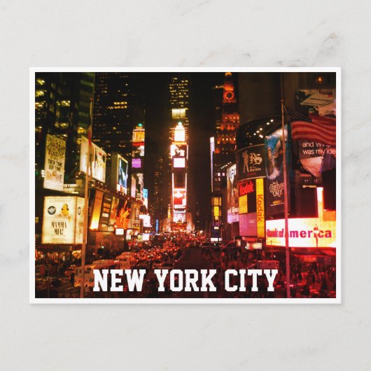 tijden vierkante lichten briefkaart (Voorkant)