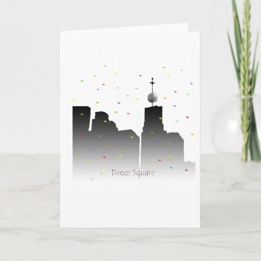 tijden vierkante nieuwe jaren feestdagen kaart (Voorkant)