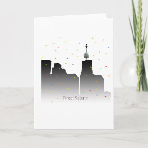 tijden vierkante nieuwe jaren feestdagen kaart