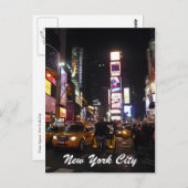 tijden vierkante nyc briefkaart (Voorkant / Achterkant)