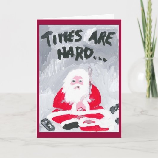 TIJDEN ZIJN MOEILIJK (2) Kerst Kaart (Voorkant)