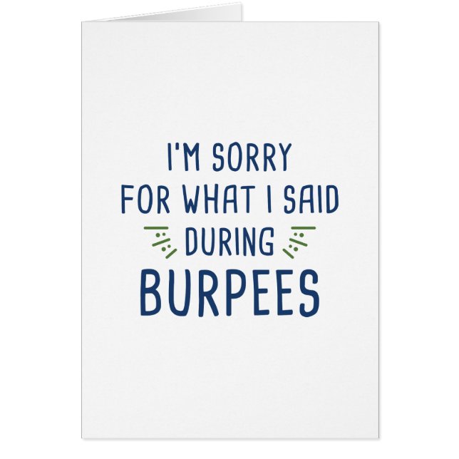 tijdens de Burpees (Voorkant)