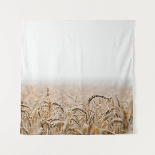TIJDENS DE DAG GEBIED BROEIENDE TARWE WANDKLEED (Voorkant)
