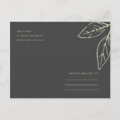 TIJDENS DE DATUM BEWAREN DE CONTEMPORAIRE RUST BRO AANKONDIGINGSKAART (Achterkant)