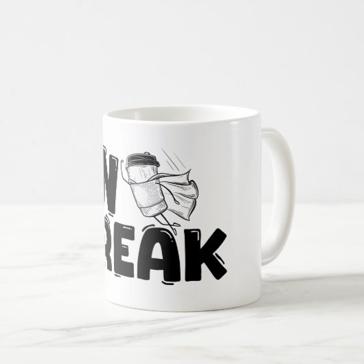 tijdens de pauze koffiemok (Voorkant rechts)