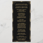 Tijdens de Roaring Twenties Art Deco Great Gatsby  Programmakaart (Achterkant)