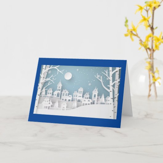 TIJDENS DE SEASON "OM TE DECORATEN" WIST CHRISTMAS KAART (Gele Bloem)