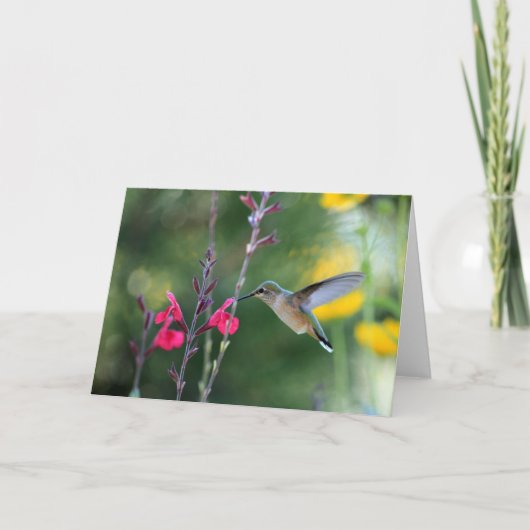 Tijdens de vlucht kaart (Voorkant)