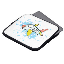 Tijdens de vlucht laptop sleeve