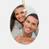 Tijdens een pandemie | Twee foto-toetsen Keramisch Ornament (Achterkant)