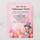 Tijdens het Zee Halloween feest Kaart (Voorkant / Achterkant)