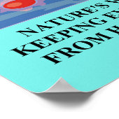 tijdfysica grap poster (Hoek)