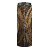 Tijdhouder bekleed met periode kleding wikkeling thermosbeker (Achterkant)