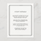 Tijdig | Kaart voor huwelijksbezoekers (Voorkant)