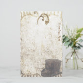 Tijdig Pet - Stationery Steampunk Briefpapier (Staand voorkant)