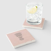 Tijdig Stenen Onderzetter (Zijkant)