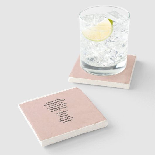 Tijdig Stenen Onderzetter (Zijkant)