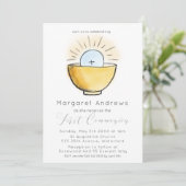 Tijdige eerste communistische religieuze uitnodigi kaart (Staand voorkant)