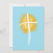 Tijdige eerste communistische religieuze uitnodigi kaart (Achterkant)