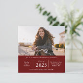 Tijdige foto van de Graduation Party van 2023 Kaart (Staand voorkant)