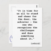 Tijdige herinnering, democratische stem! briefkaart (Voorkant / Achterkant)