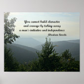 Tijdige prijsopgave door Abraham Lincoln Poster (Voorkant)