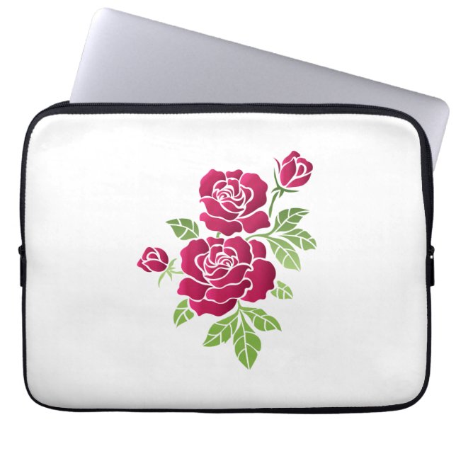 Tijdige schoonheid laptop sleeve (Voorkant)