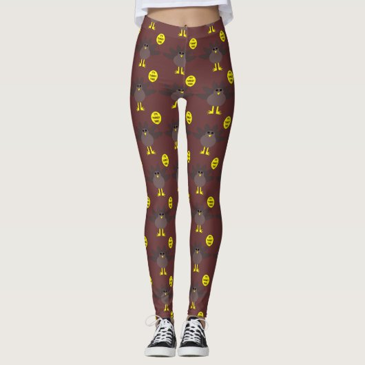Tijdige Thanksgiving Turkije - Leggings (Voorkant)