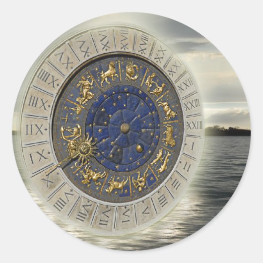 Tijdige trillingen ronde sticker (Voorkant)