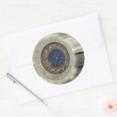 Tijdige trillingen ronde sticker (Envelop)