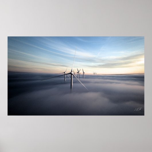 Tijdige turbines poster (Voorkant)