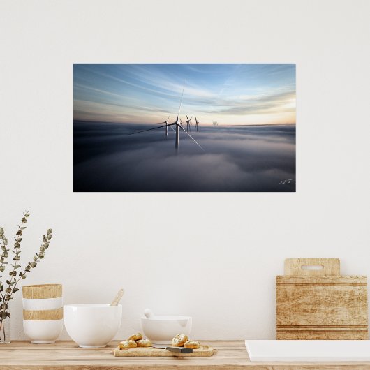 Tijdige turbines poster (Keuken)