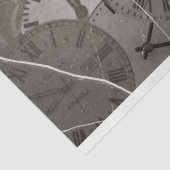 Tijdklokken Collage 3-deklaagpapier Tissuepapier (Detail)