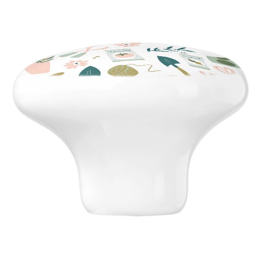 Tijdknop Tuin Keramische Knop (Zijkant)