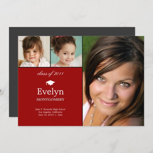 Tijdlijn 3 Aankondiging van foto-Afstuderen (Voorkant / Achterkant)