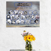 Tijdlijn Fotocollage met Rainbow-Poster Poster