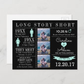 Tijdlijn Opslaan Datum Post Card Aankondigingskaart (Voorkant / Achterkant)