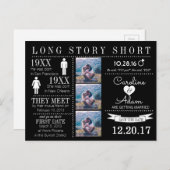 Tijdlijn Opslaan Datum Post Card Aankondigingskaart (Voorkant / Achterkant)