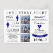 Tijdlijn Opslaan Datum Post Card Aankondigingskaart (Voorkant)