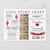 Tijdlijn Opslaan Datum Post Card Aankondigingskaart (Voorkant)