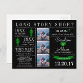 Tijdlijn Opslaan Datum Post Card Aankondigingskaart (Voorkant / Achterkant)