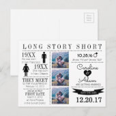Tijdlijn Opslaan Datum Post Card Aankondigingskaart (Voorkant / Achterkant)