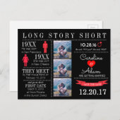 Tijdlijn Opslaan Datum Post Card Aankondigingskaart (Voorkant / Achterkant)